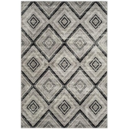 Safavieh 4 x 6 ft. ContemporarySkyler Power Loom Area Rug Grey & Black SKY120J-4
